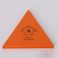 Glossy Lamination Rigid Cardboard Triangle Gift Shape Box with Ribbon